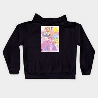 meow meow glitch Kids Hoodie